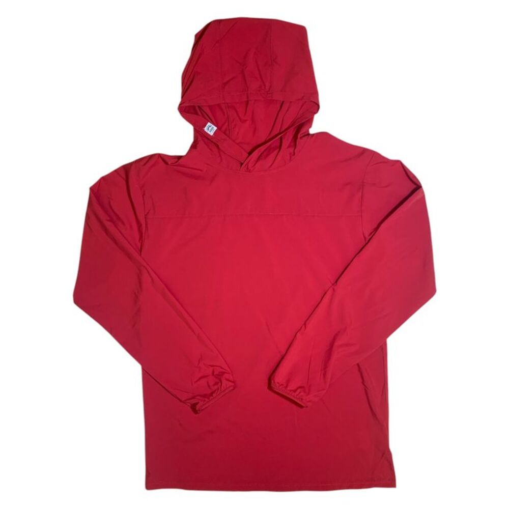 Savvy Red - Habit Men's Valley Trail Hooded UPF 50+ Relaxed Fit Performance Laye